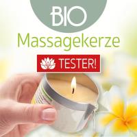 Tester Bio Massagekerze Buddha2Buddha