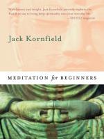 Meditation for Beginners [Buch+CD] Kornfield, Jack