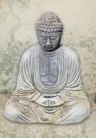Kunstdruck Buddha in Silence (70x100 cm) Leimwand Keilrahmen 2 cm