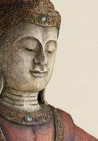 Kunstdruck Buddha in Silence II (70x100 cm) Leimwand Keilrahmen 2 cm