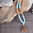 Mala of Joy Magnesite and Rudraksha, volume-elastic