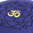 Meditation Cushion Crown Chakra Purple filled with buckwheat 36 x 15 cm