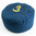 Meditationskissen Stirnchakra Blau mit Buchweizen gefüllt 36 x 15 cm