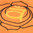 Meditationskissen Sakralchakra Orange mit Buchweizen gefüllt 36 x 15 cm
