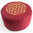 Meditation Cushion Flower of Life Red filled with buckwheat 36 x 15 cm