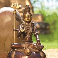 Statue Shiva 18 cm Messing