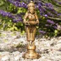Lakshmi standing 14 cm Brass