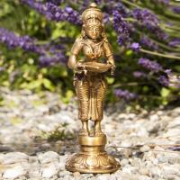 Statue Lakshmi stehend 14 cm Messing