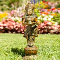 Statue Lakshmi stehend 33 cm Messing