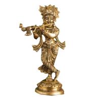 Krishna 18 cm Brass
