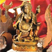 Statue Kali 15 cm Messing