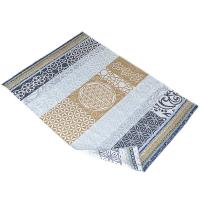 Cuddly Blanket Plaid - beige-grey-azure The Spirit of OM