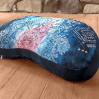 Meditation Cushion Halfmoon 40 x 10 cm - indigo/peach The Spirit of OM