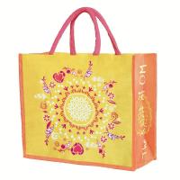 Jute-bag yellow/orange/pink The Spirit of OM